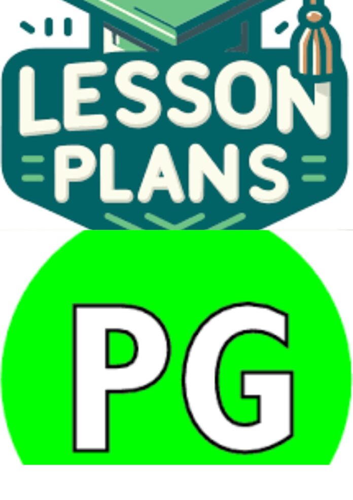 PG LESSON PLANS